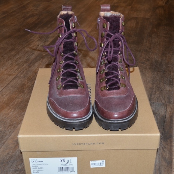 NEW -Lucky Brand Maroon Boot - Picture 10 of 10